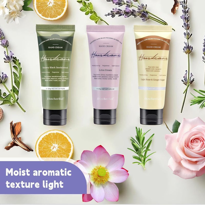 DincherBel Hand Cream Gift Set - 6 Travel Size Moisturizers - Image 5